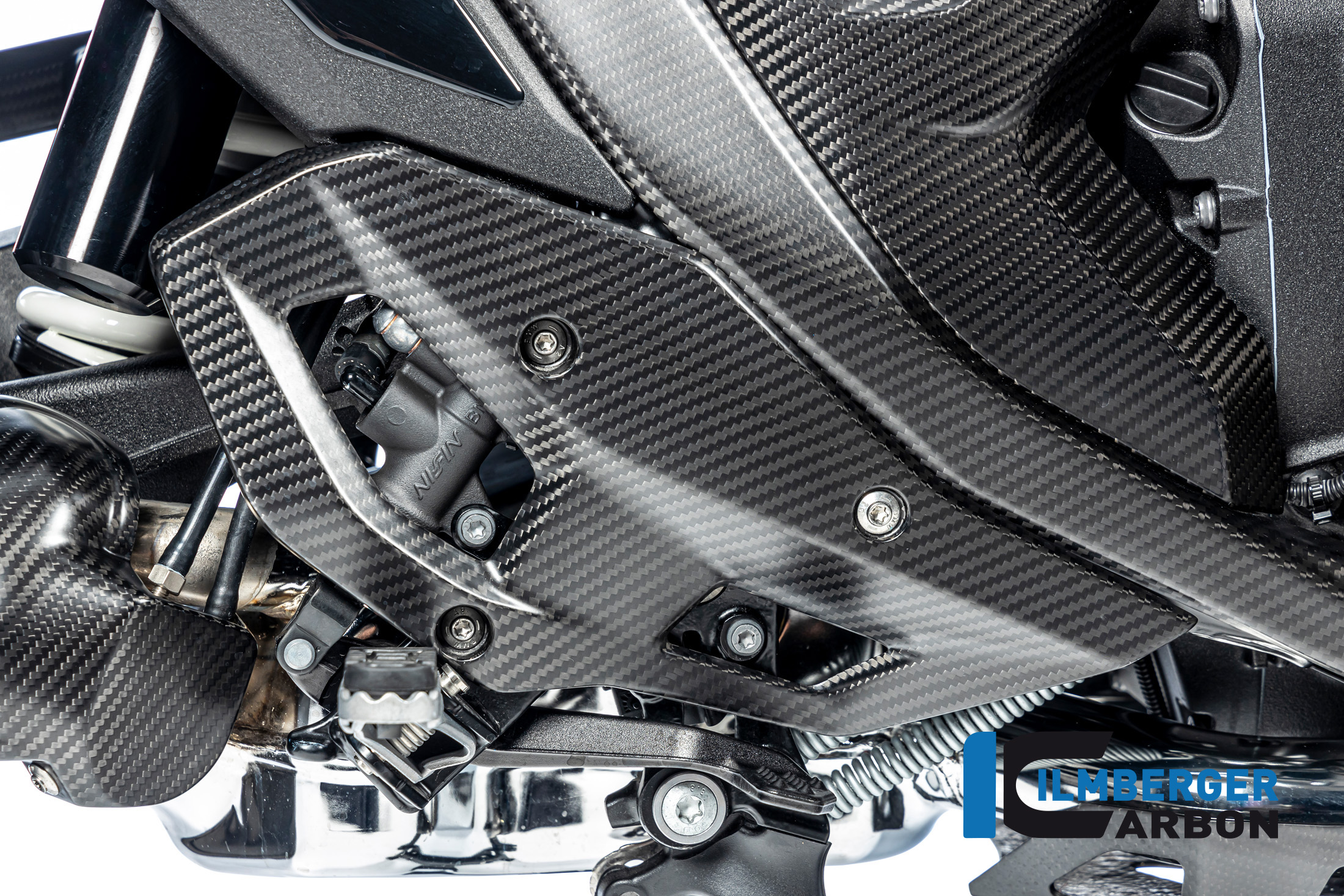 Ilmberger Carbon Fersenschutz lado izquierdo, mate, BMW R1300GS 2023-
