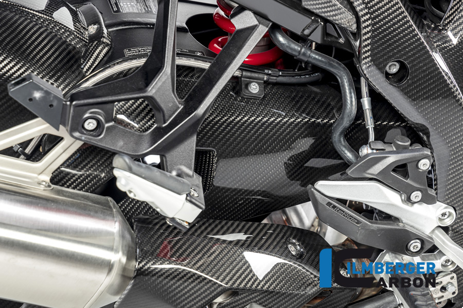 Ilmberger Cubierta de basculante de carbono lado derecho, brillante, BMW S1000XR 2020- M1000XR 2024-