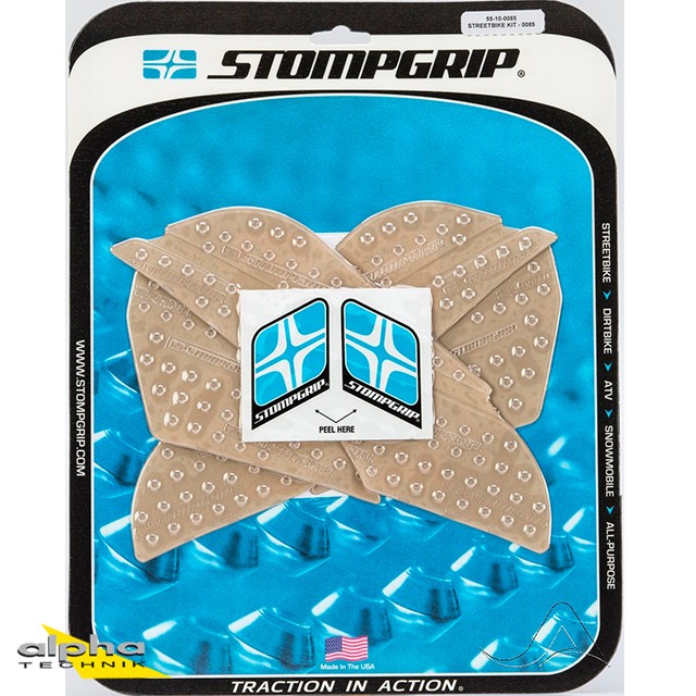 Stompgrip transparente, Volcano, para MV Agusta F3 675, 800, Superveloce 800 (ver lista de compatibilidad)