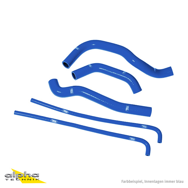 Kit de mangueras de silicona SAMCO SPORT iincluye rebose azul para Kawasaki KLR650 Tengai años de modelo 1987-2005