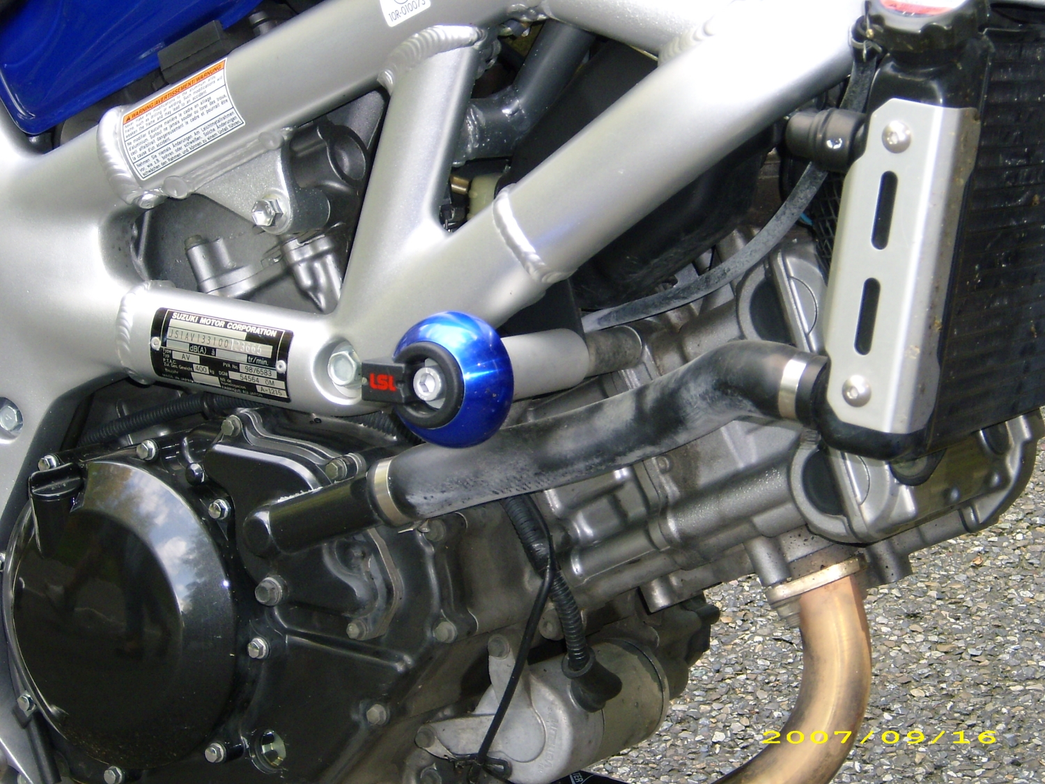 Kit de montaje de protectores de motor LSL para Suzuki SV650/S, -2002