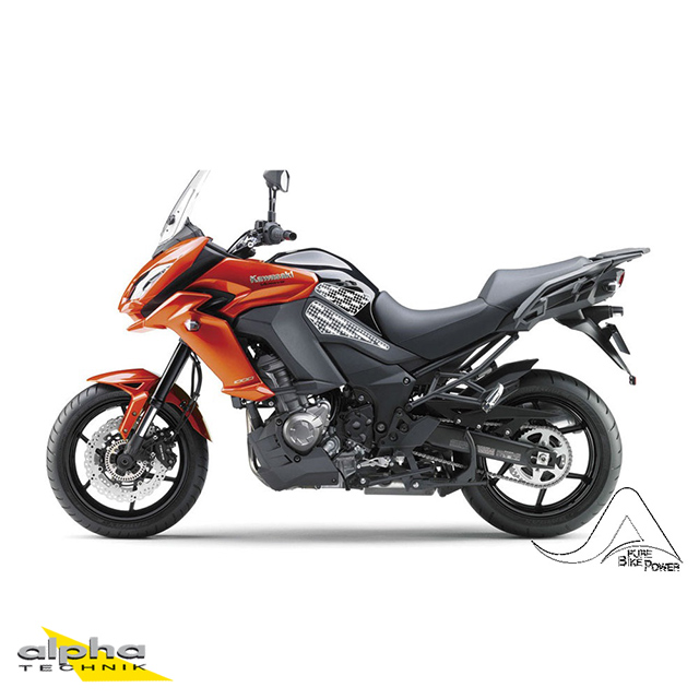 Stompgrip negro, Volcano, para Kawasaki Versys 1000, 2015-2019