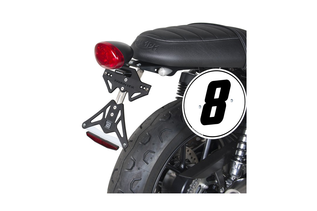 Soporte de matrícula Barracuda para Triumph Street Twin 2016-