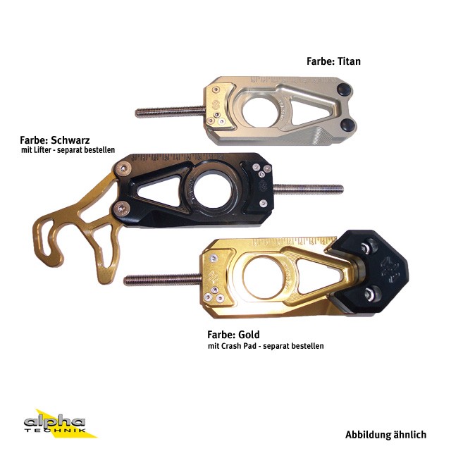 GILLES tensor de la cadena para Honda CBR600RR/CBR1000RR negro