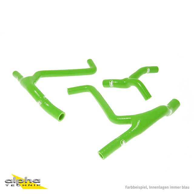 Kit de mangueras de silicona SAMCO SPORT verde para Kawasaki KX450F año del modelo 2009