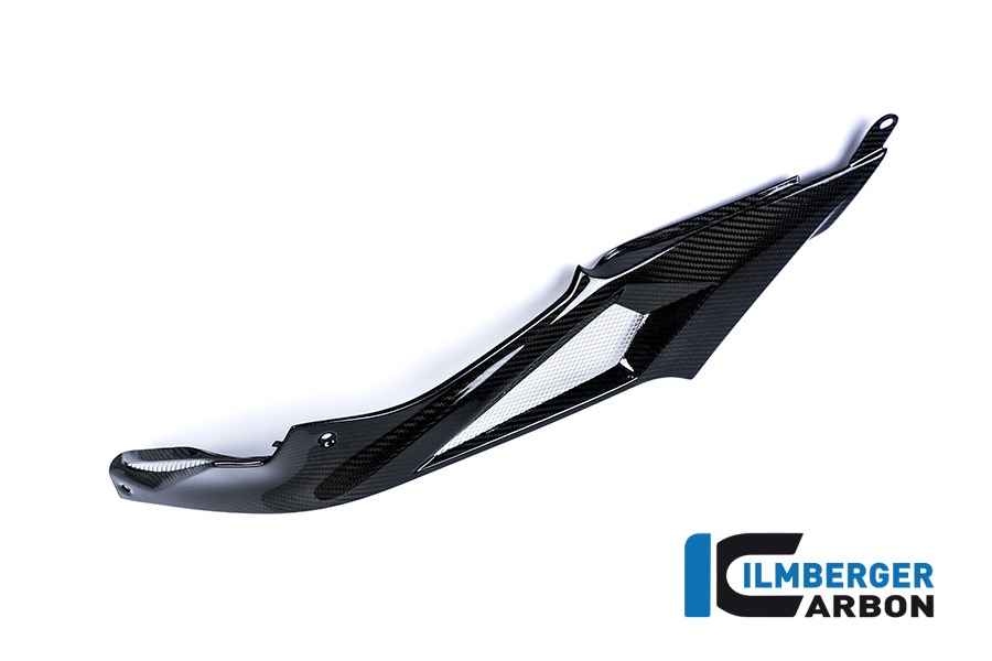 Tapa lateral de carbono Ilmberger lado izquierdo en depósito de gasolina Racing, Carbono
