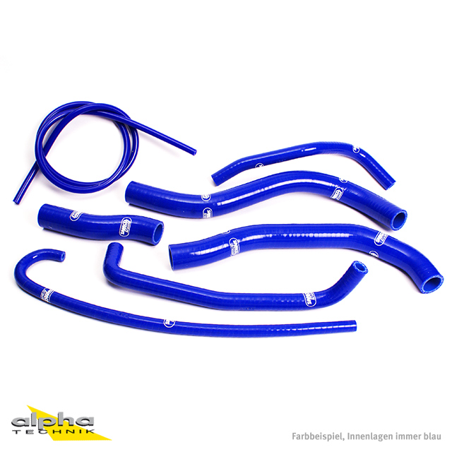 Kit de Mangueras de Silicona SAMCO SPORT azul para Suzuki GSXR600 GSXR750 años 1996-1999