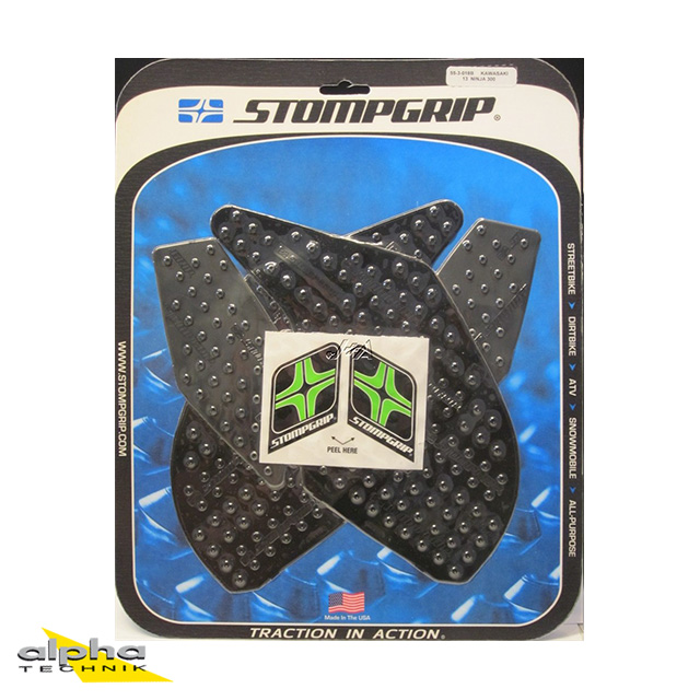 Stompgrip negro, Volcano, para Kawasaki, Ninja 250SL, Z300 2015-2016, Ninja 300 2013-2017, Z250SL 2015-2017
