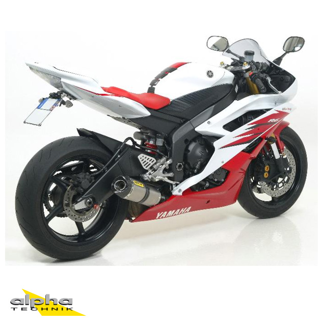 Escape ARROW THUNDER para YZF-R6 RJ11/RJ15 2006-2016, Titanio (Para colector ARROW)
