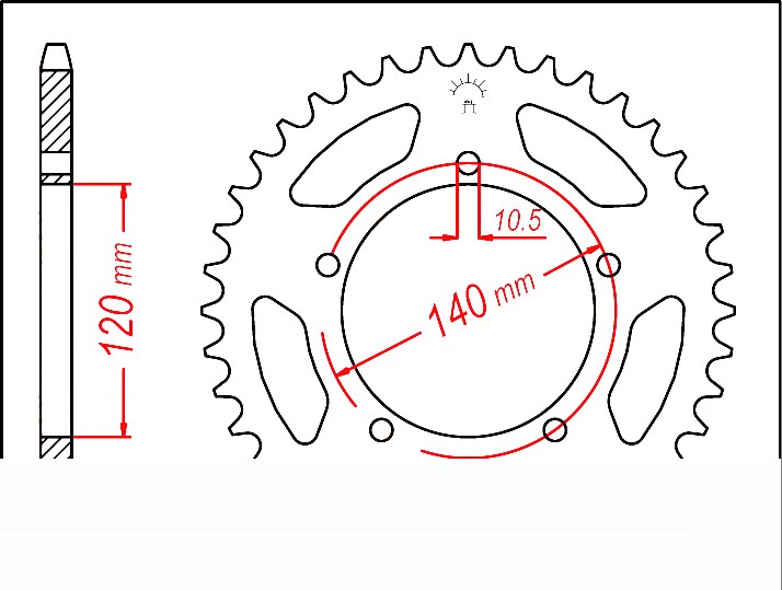 EK Chain Kettensatz für Royal Enfield Guerrilla 450 2025-
