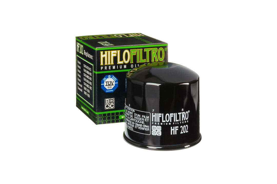 HIFLO filtro de aceite HF202 para varios modelos Honda / Kawasaki VN750 Vulcan y GPZ500S