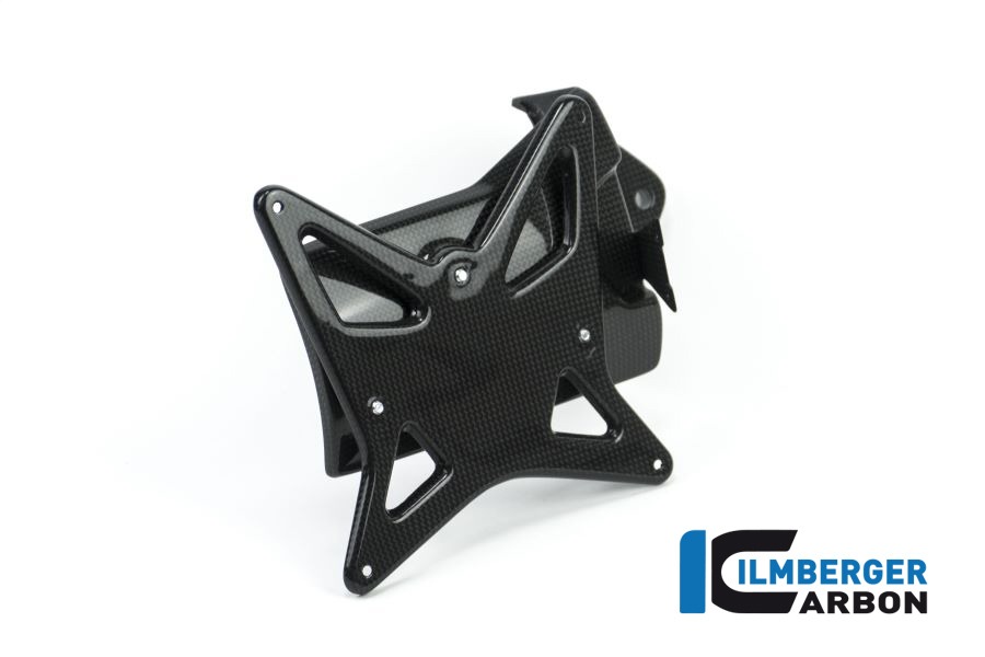 Soporte de Matrícula Ilmberger Carbon incl.correa dentadaabdeckung brillante