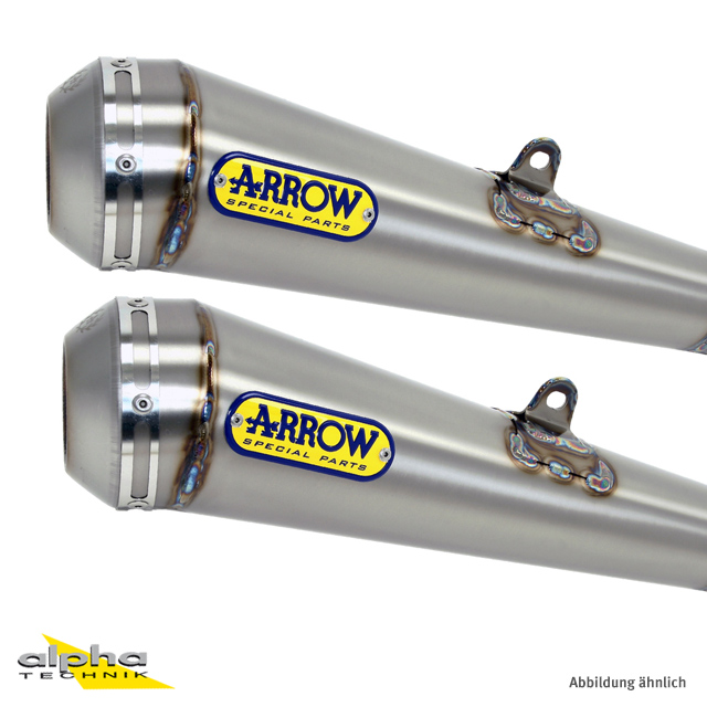 ARROW Escape PRO-RACING para Triumph Bonneville T100 / T120 2016-, Acero inoxidable (Solo con colector ARROW)