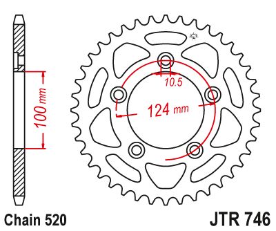 Aluminio corona Ducati, Z-44