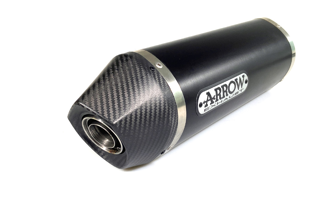 Escape ARROW RACE TECH para Kawasaki Ninja 400 / Z400 2018- de aluminio, negro