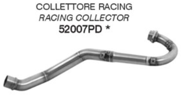 Colector ARROW de acero inoxidable para Aprilia RX125 / SX125 año de modelo 2025-