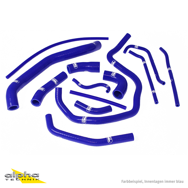 Kit de Mangueras de Silicona SAMCO SPORT azul para Yamaha YZF1000R1 año de modelo 2002-2003
