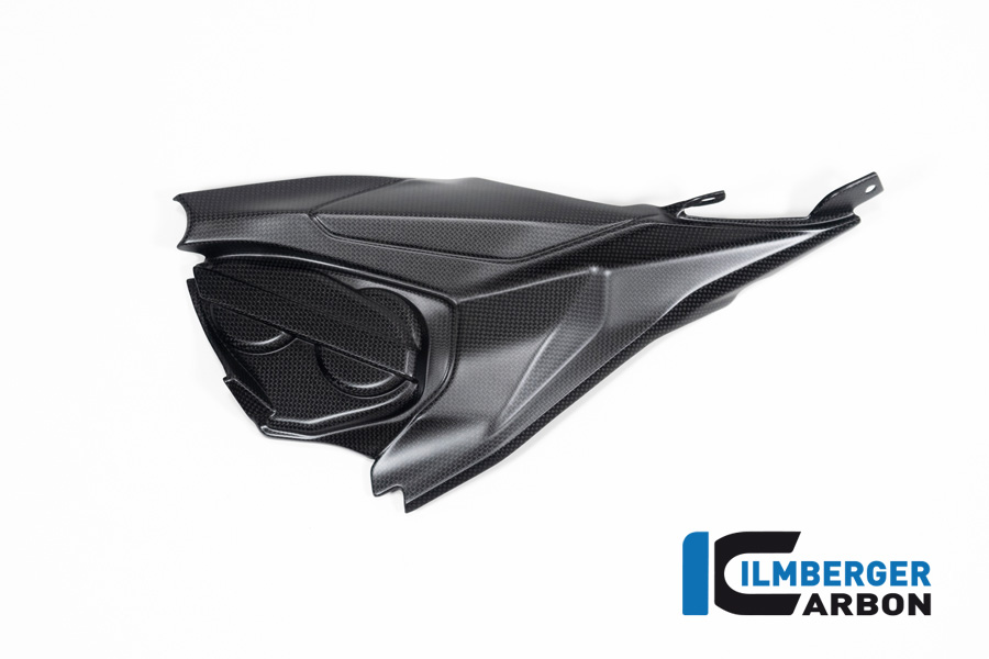 Ilmberger Carbon carenado trasero chasis con cubierta de culata lado izquierdo, mate, Ducati Streetfighter V2, 2022-