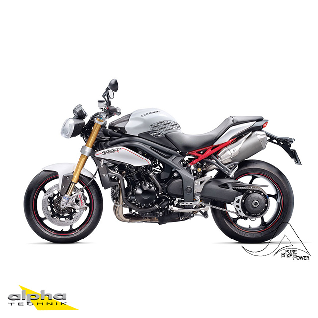 Stompgrip transparente, Volcano, para Triumph, Speed 94 (R), 2015-2017, Speed Triple 1050i (R), 2011-2015