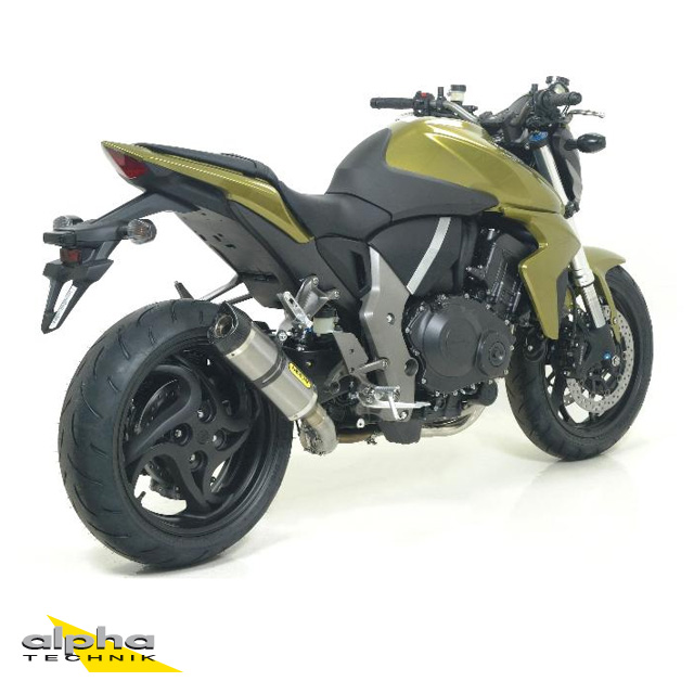 Escape ARROW THUNDER Honda CB1000R 2008-2016, Titanio, Tapa final de carbono