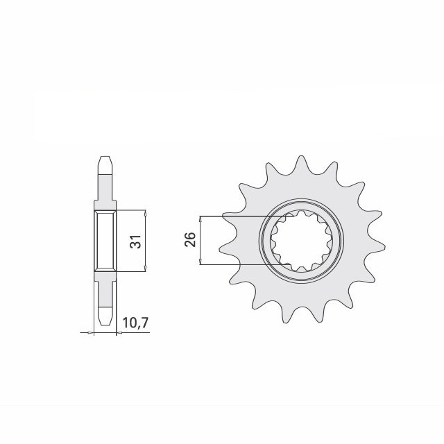 Kit cadenansatz DID con cadena 525ZVM-X2, color oro, para Yamaha MT10, Tipo RN78, Año del modelo 2022-