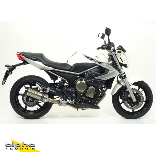 Silenciador ARROW THUNDER para Yamaha XJ6 Diversion 2009-2016, Aluminio (Solo para colectores ARROW)