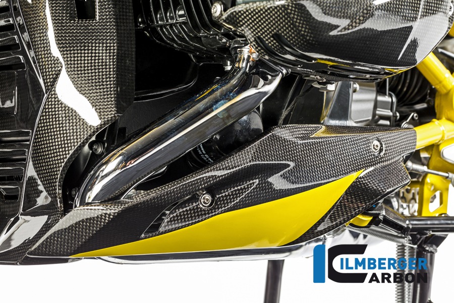 Spoiler de motor de carbono Ilmberger lado izquierdo, Carbono