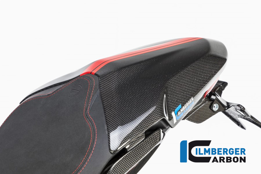 Tapa de asiento de pasajero Ilmberger Carbono brillo, Carbono