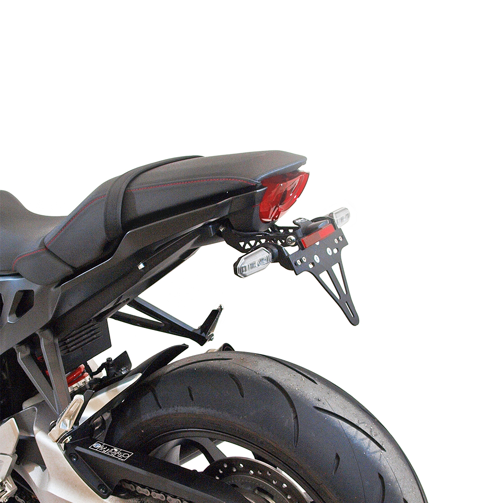 Soporte de matrícula alpha Technik para Honda CB1000R; Tipo SC80; Modelo año 2018-