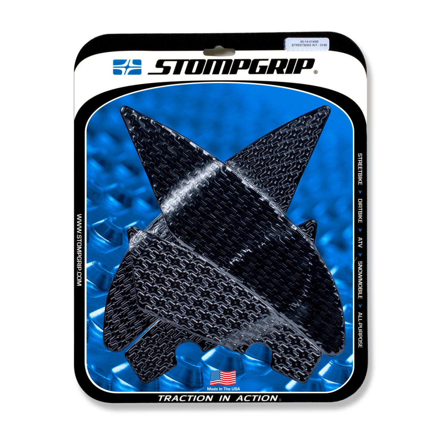 Stompgrip Traction Pads negros, para Yamaha YZF-R6 2017-2025