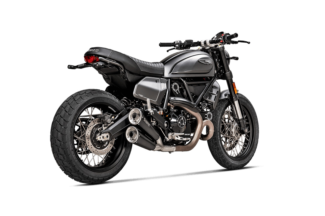 Silenciador Akrapovic Slip-On Line para Ducati Scrambler Urban Motard / Nightshift / Icon / Icon Dark / Desert Sled 2021-