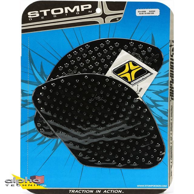 Stompgrip negro, Volcano, para BMW, R1200GS (Adventure), Suzuki, SV650 (S), SV1000