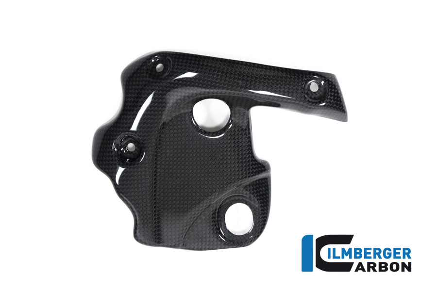 Ilmberger Carbon Protector Térmico de Escape en el Colector con ABE, brillante, para Ducati Diavel 1260 a partir del año de modelo 2019-