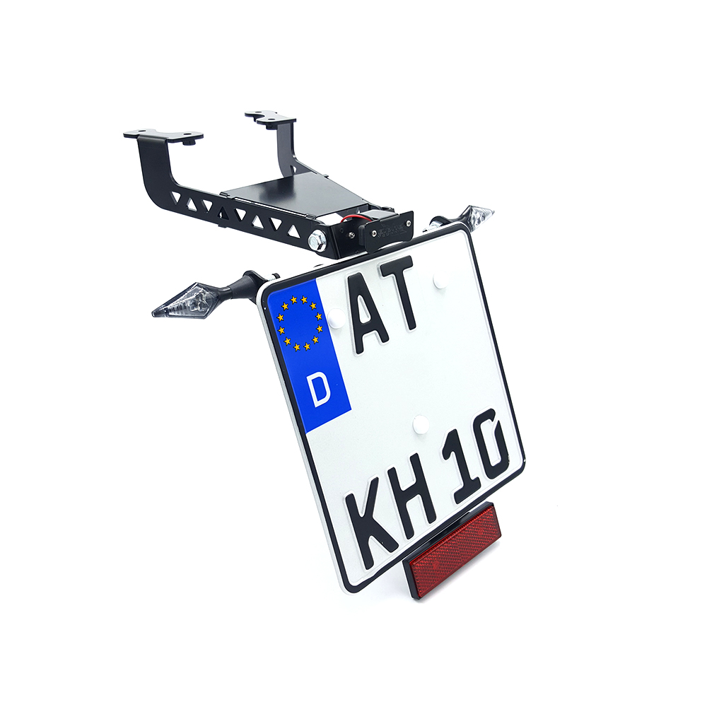 Soporte de matrícula alpha Technik Yamaha MTN850-A, MT09 ABS, MT09SP; Tipo RN43; Año de modelo 2017-