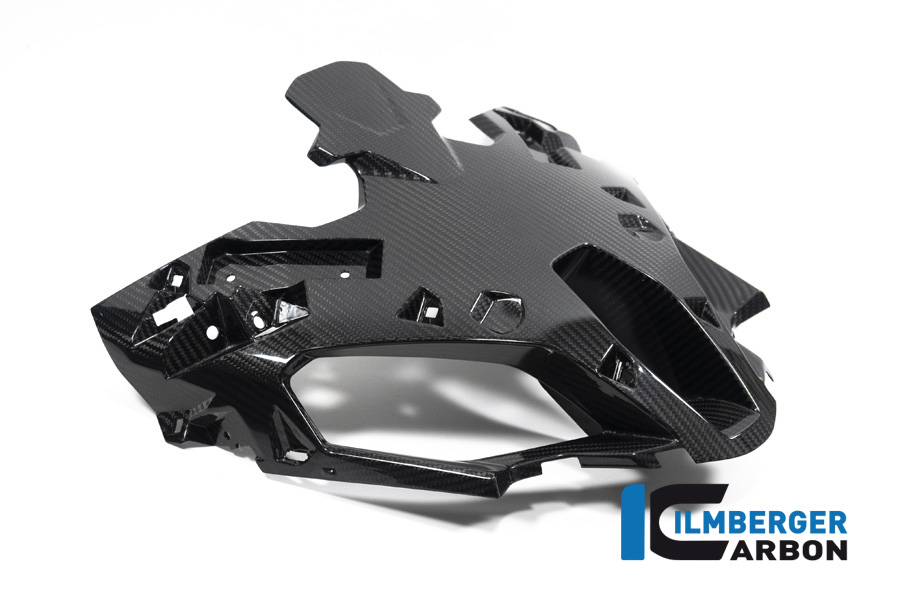 Parte central superior del carenado de carbono Ilmberger, entrada de aire, brillante, BMW S1000XR 2020- M1000XR 2024-