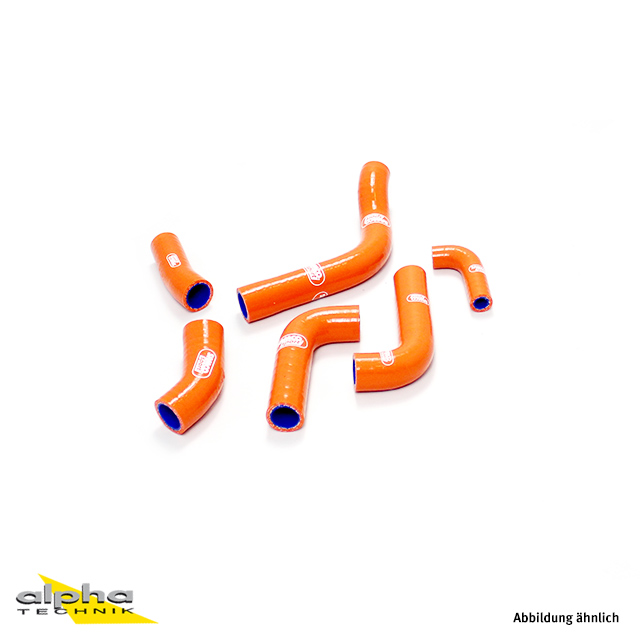 Kit de mangueras de silicona SAMCO SPORT Diseño OEM naranja para KTM 250 EXC-F 250 XCF-W 350 EXC-F 350 XCF-W Husaberg FE 250 FE 350 Husqvarna FE 250 FE 350