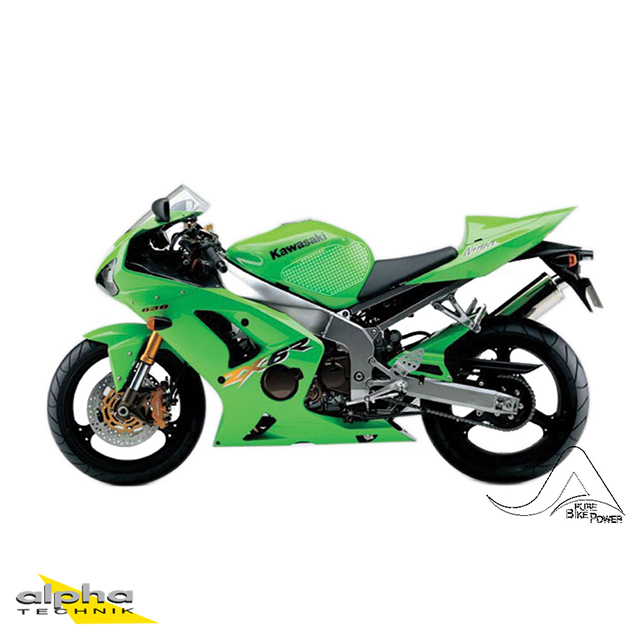 Stompgrip transparente, Volcano, para Kawasaki ZX6R(R) 2003-2004, ZZR600 2005-2008