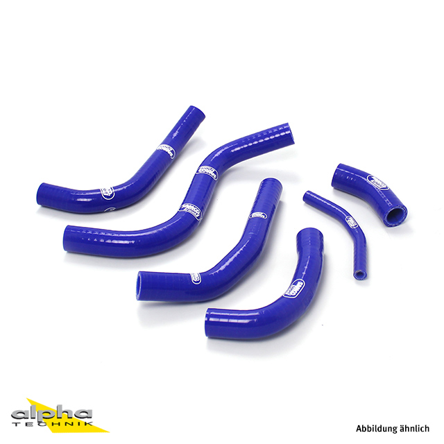 Kit de mangueras de silicona SAMCO SPORT Diseño OEM azul para Suzuki RMZ250 año de modelo 2013-2018