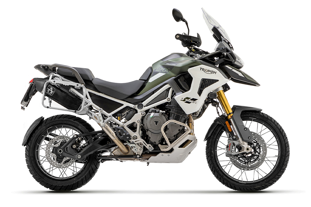 ARROW VELOCE DARK Slip-On para usar con maletas laterales para Triumph Tiger 1200 año de modelo 2022-