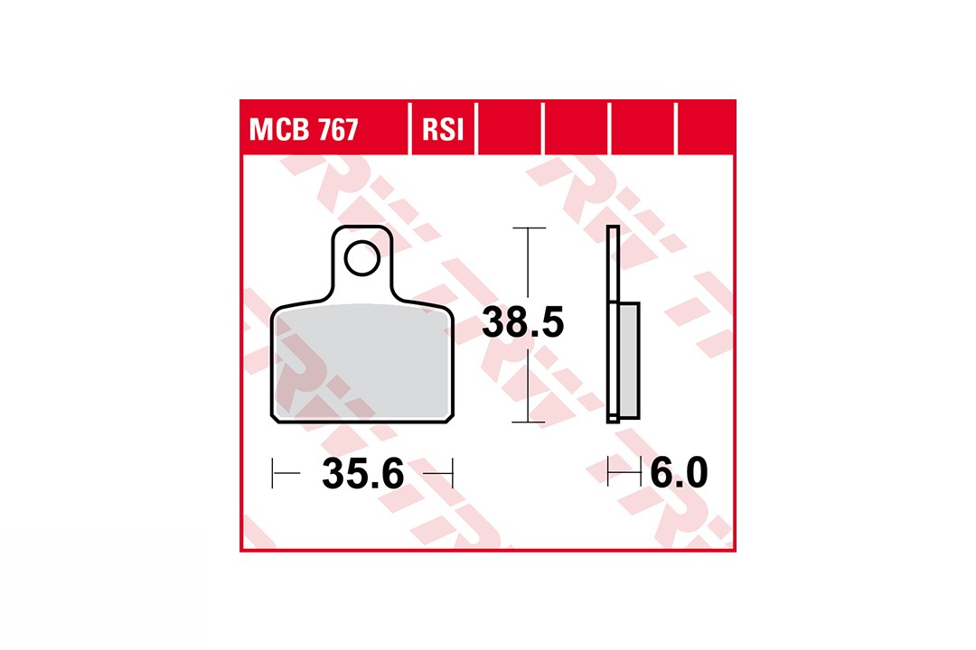 TRW conjunto de pastillas de freno Sinter Offroad MCB767RSI