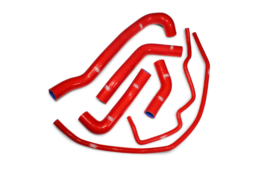 Kit de mangueras de silicona SAMCO SPORT rojo para Triumph Daytona 675(R) año de modelo 2013-2017