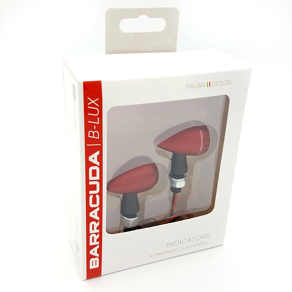 Barracuda luz de intermitente S-LED B-LUX rojo