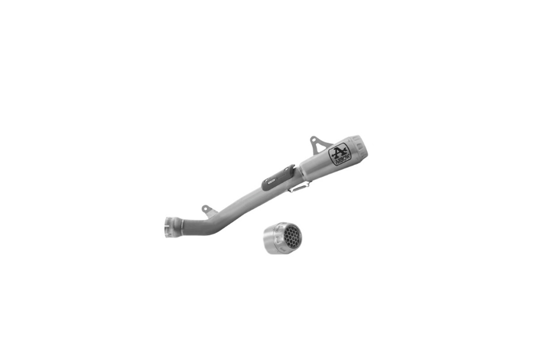 Sistema de escape ARROW PRO-RACE COMPETITION HALF SYSTEM para Kawasaki Ninja ZX10RR 2021-, Titanio