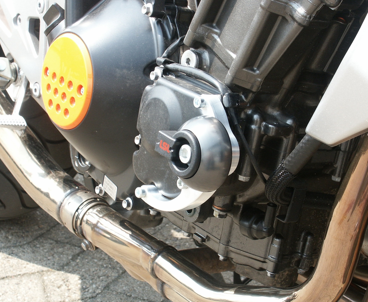 Kit de montaje de protectores de motor LSL para Kawasaki Z750 2004-2006, Z1000 2003-2006