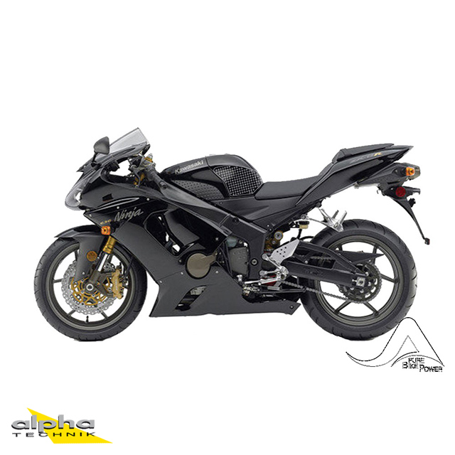 Stompgrip transparente, Volcano, para Kawasaki ZX6R(R), 2005-2006