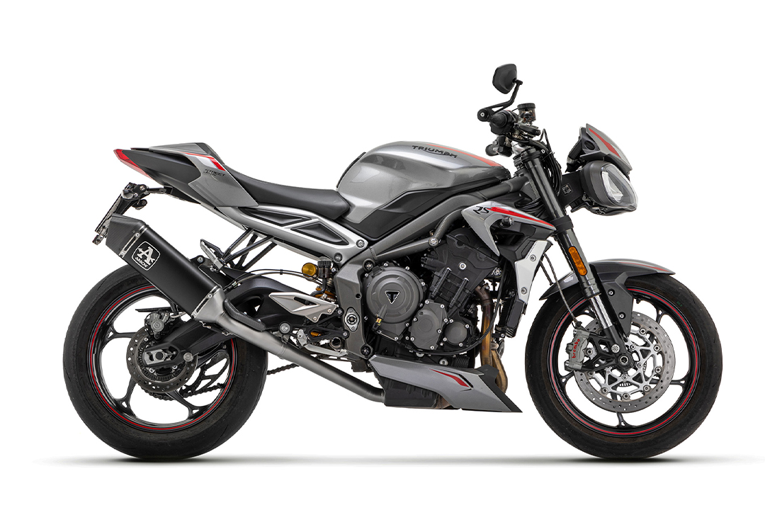 ARROW VELOCE DARK Slip-On Titanio para Triumph Street Triple 2020-