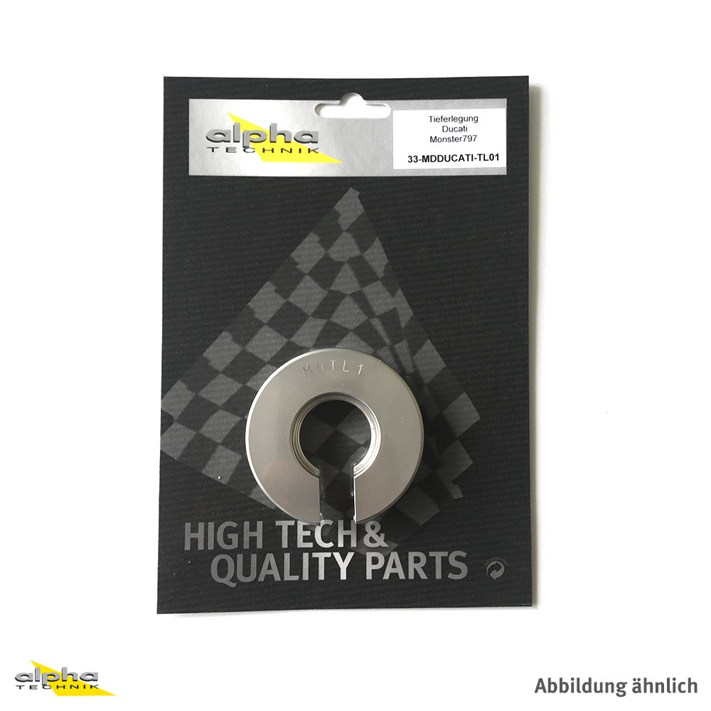 alpha Technik Kit de reducción de altura 35mm Ducati Monster 797; Tipo MD; Año de modelo 2017-