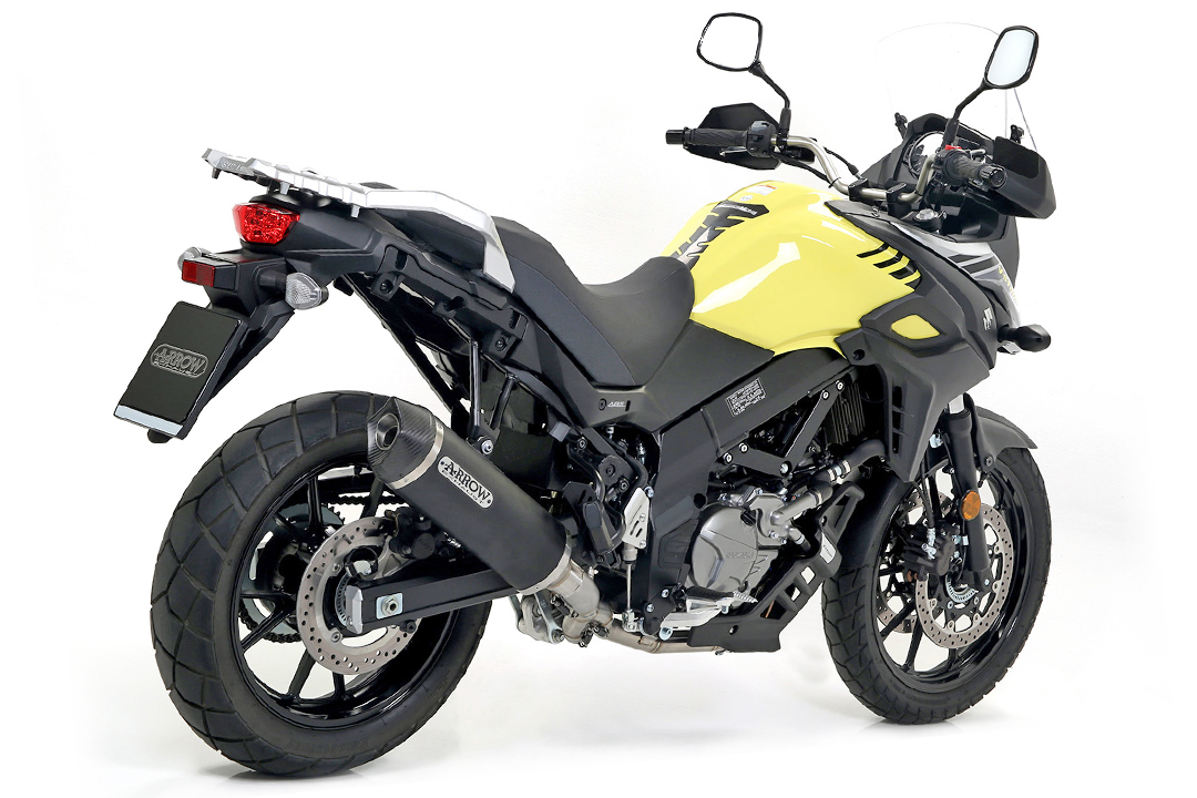 ARROW Escape RACE TECH para Suzuki V-Strom 650 (XT), 2017- de aluminio, negro