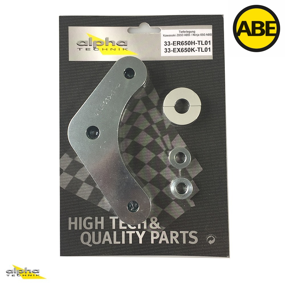 alpha Technik Kit de Bajada 25mm para Kawasaki Z650RS, Tipo ER650R / ER650RA2, Año de Modelo 2024-