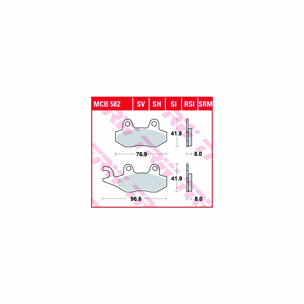 TRW Bremsbelagsatz Sinter Offroad MCB582RSI